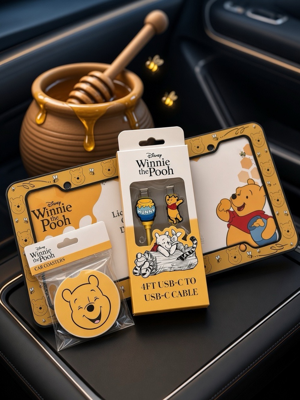 Winnie the Pooh themed car accessories